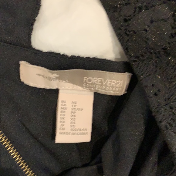 Forever 21 lace top black XS - Picture 2 of 3